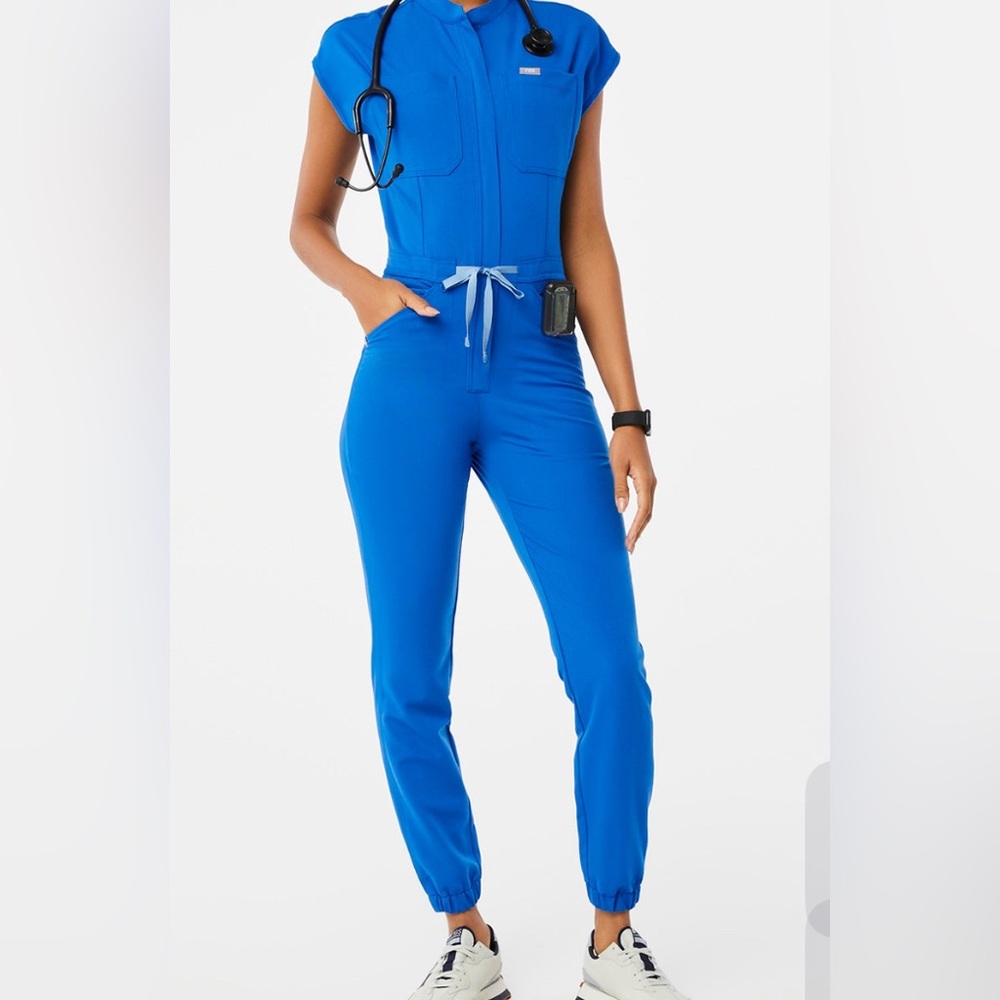 Figs scrub jumpsuit. Only worn once. Size M. Fits size 8-10.